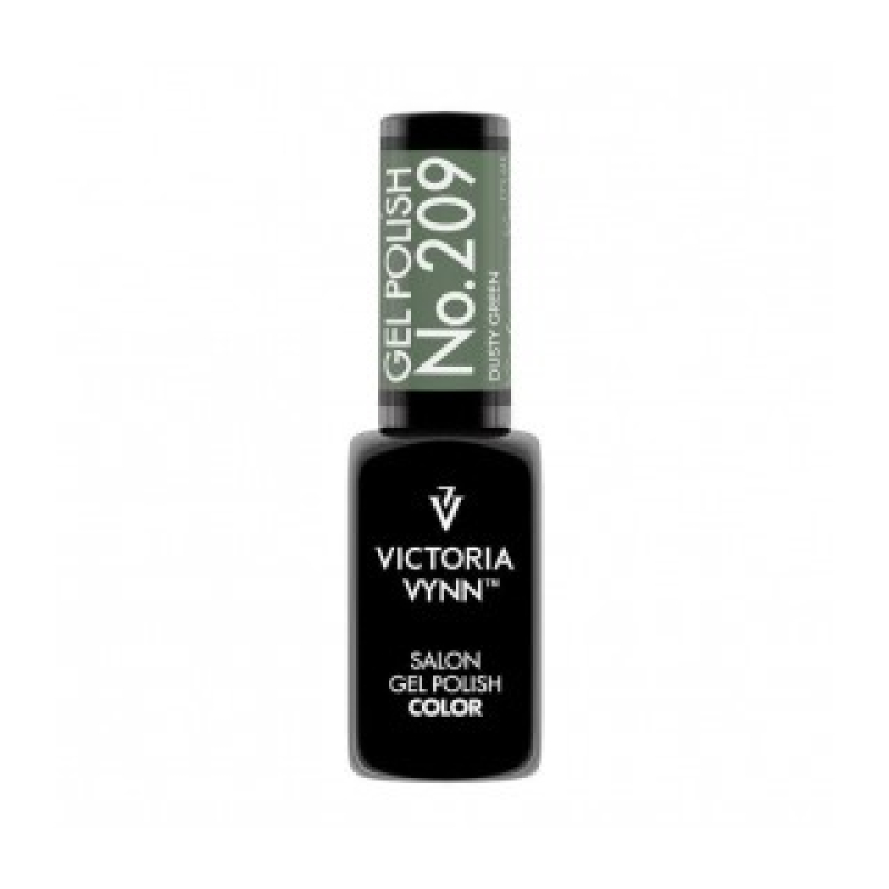 salon gel polish No.209 dusty green (HEMA FREE, TPO FREE, DI-HEMA FREE)